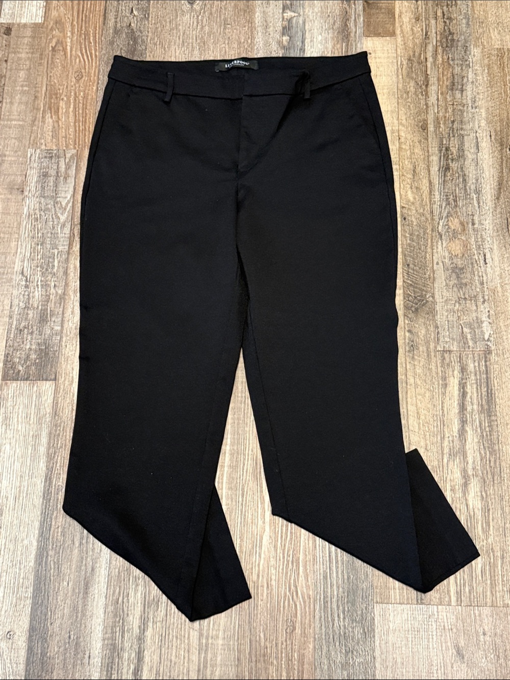 Liverpool Straight Leg Dress Pants, Black, Women’s Size 12/31 Stretchy